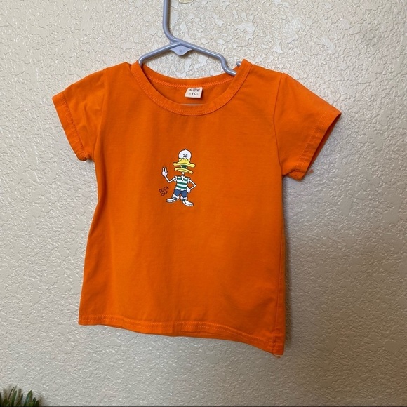 Duck off kids T-shirt orange - Picture 1 of 4